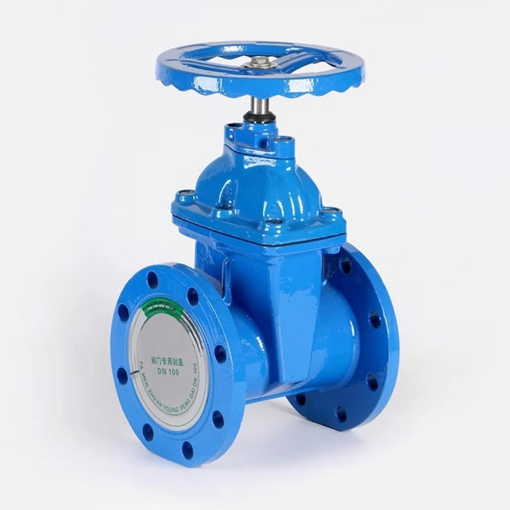 D71X-10/17 Rueda de mano Resiliente Válvula de compuerta con brida de hierro fundido sentado