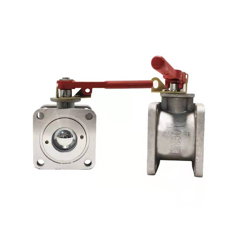Válvula de bola de brida cuadrada de aluminio GY708