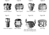 Acoplamientos de camlock de aluminio